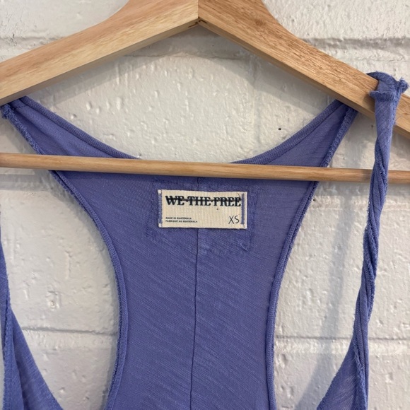 NWOT Free People lo lo tank in periwinkle - Picture 3 of 6